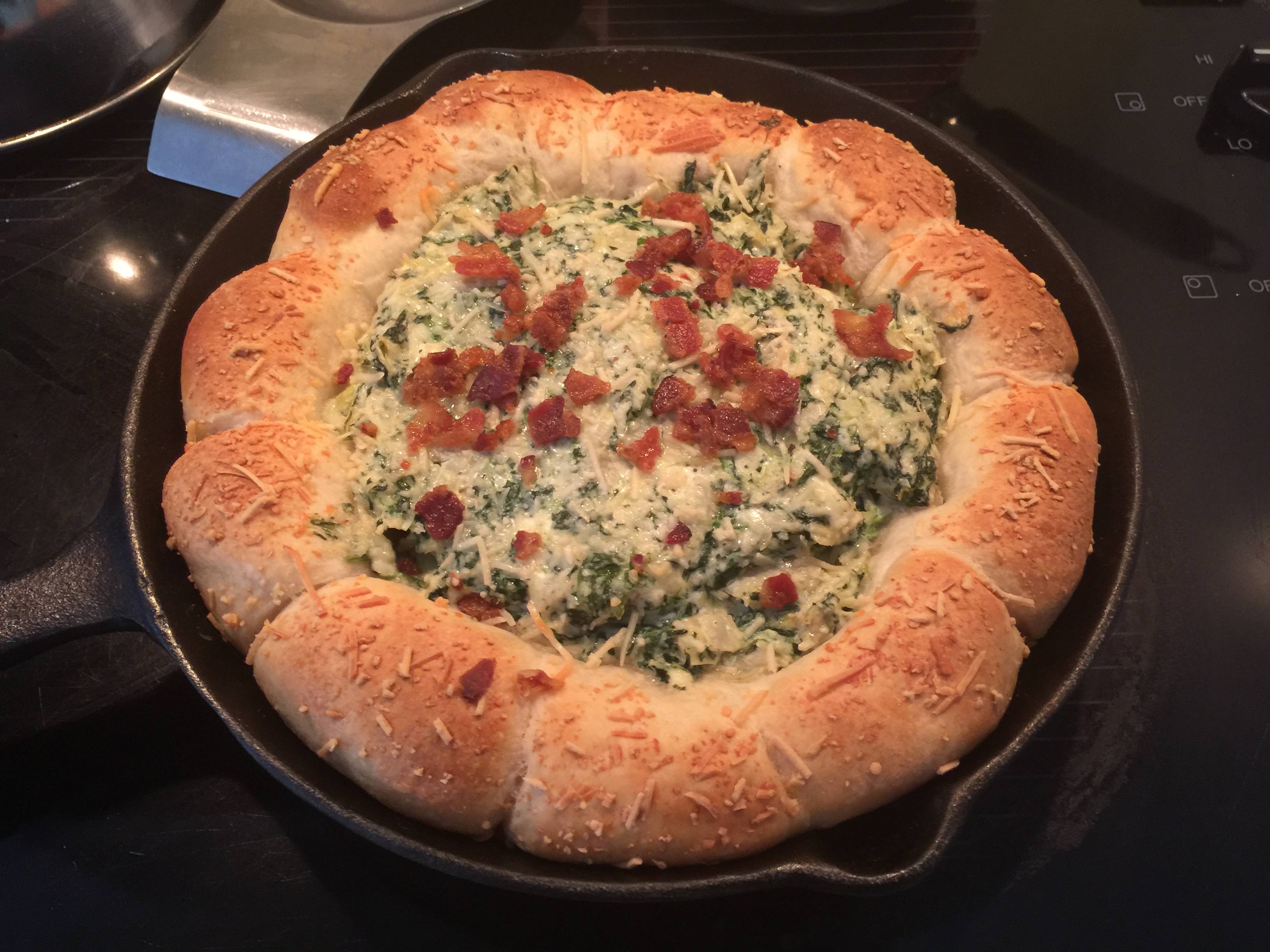 spinach dip app made by my wife