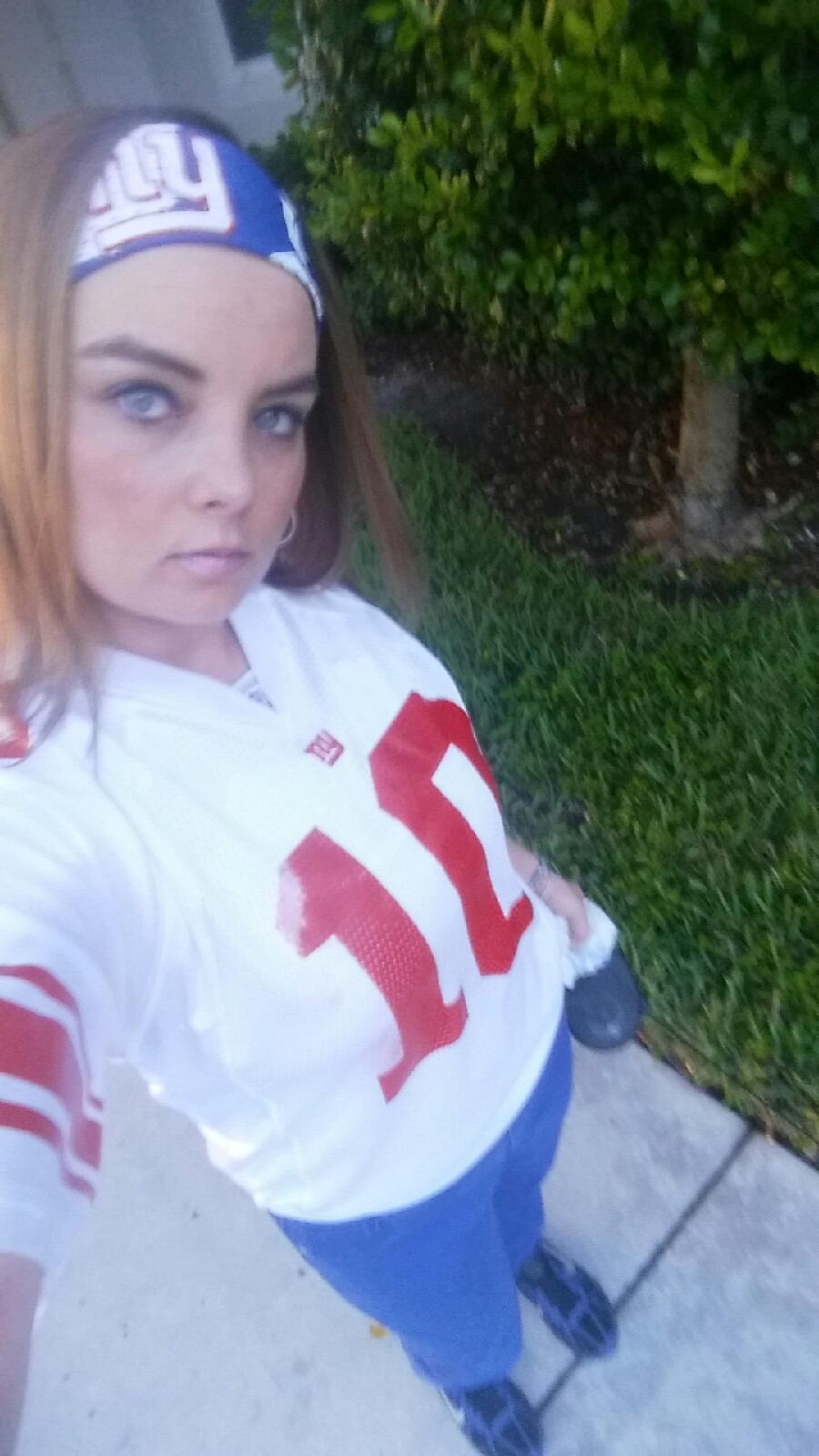 VIP Krystal. Don't mind the NY Giants jersey we all know they suck! 