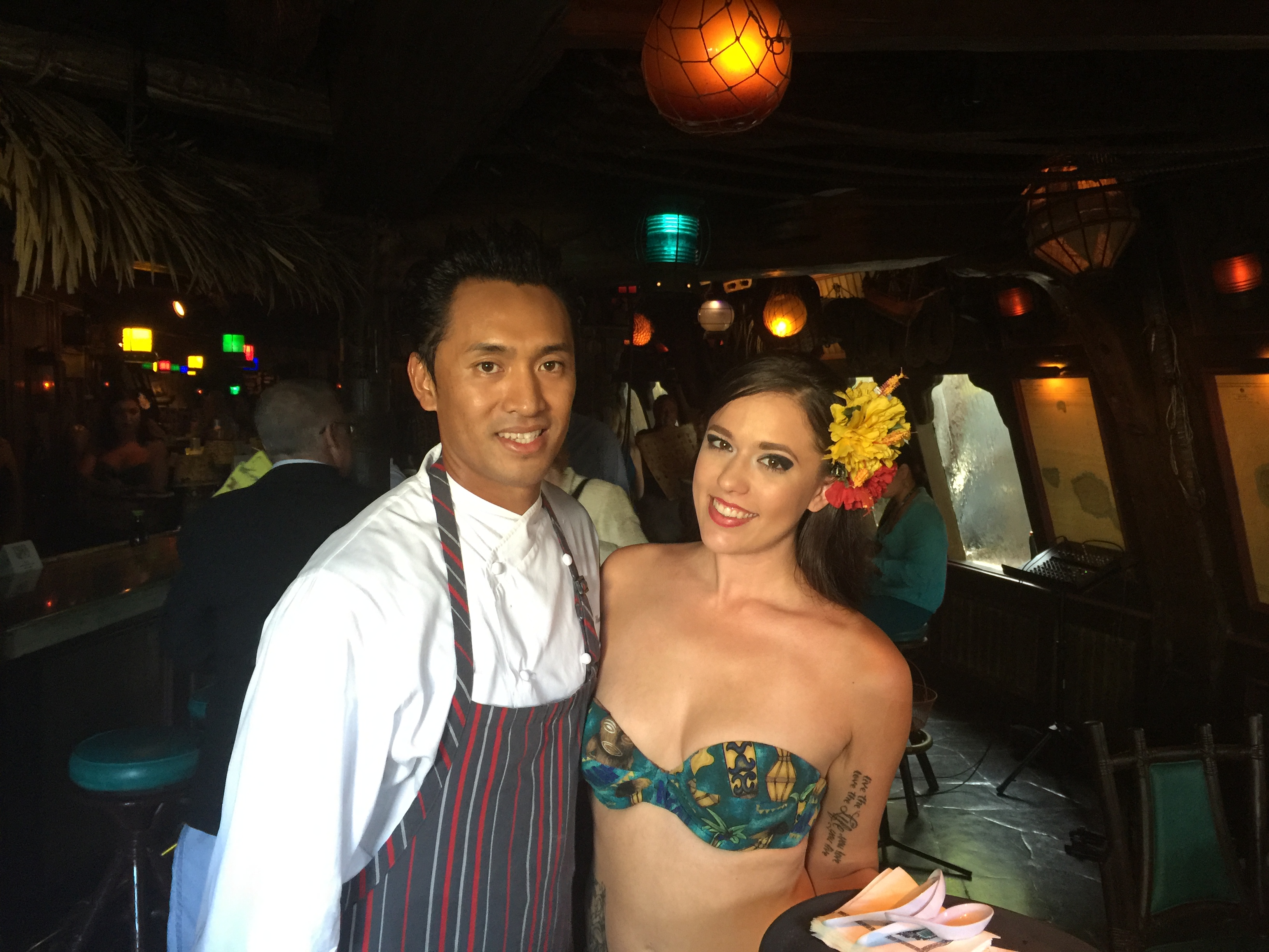 Chef Rivera with Molokia Bar Maiden Roxy 
