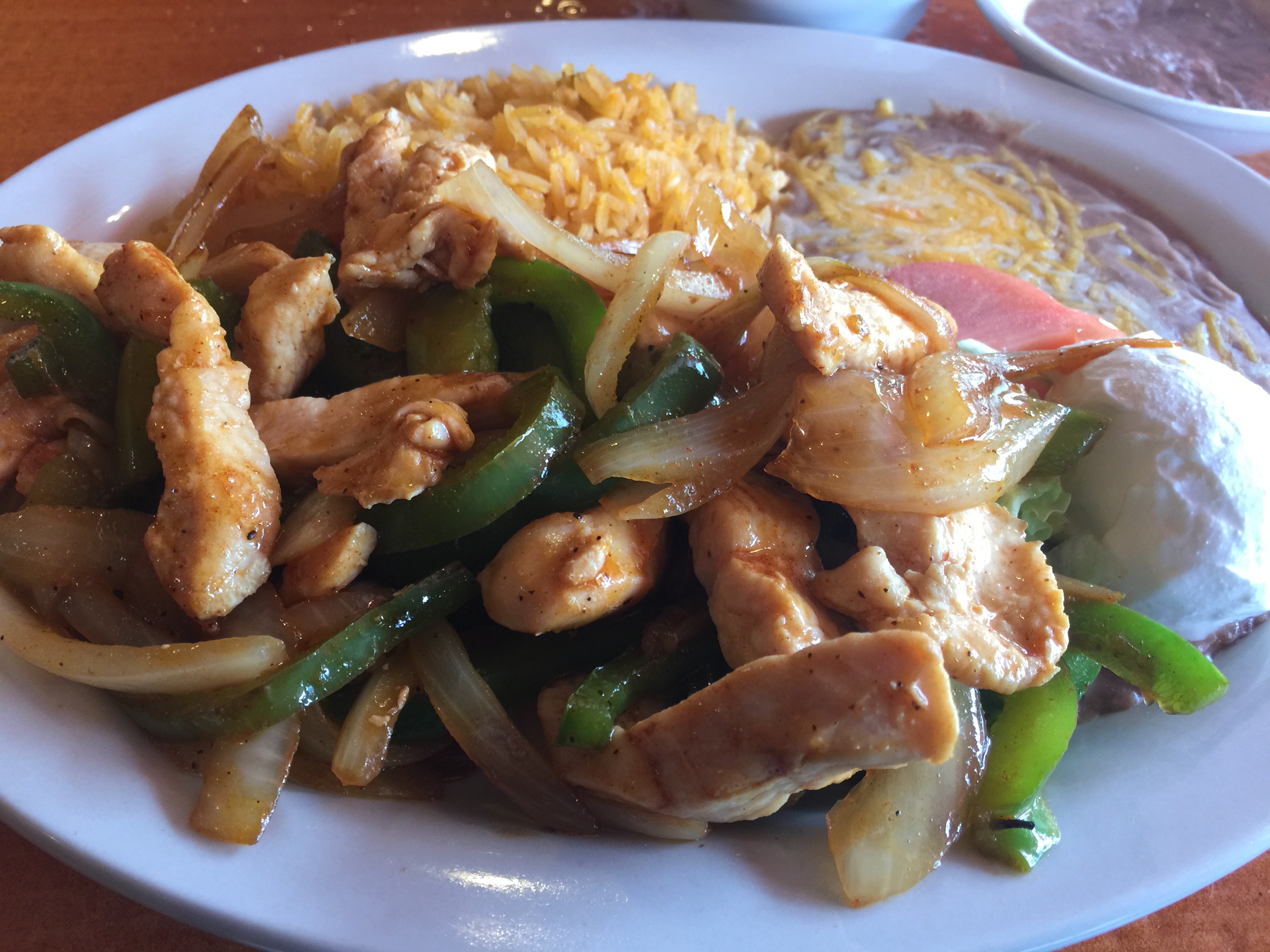 Lunch Version of the Chicken Fajitas 